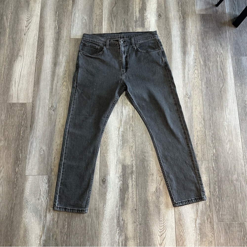 Levis Dark Gray Wash 512 Denim Jeans